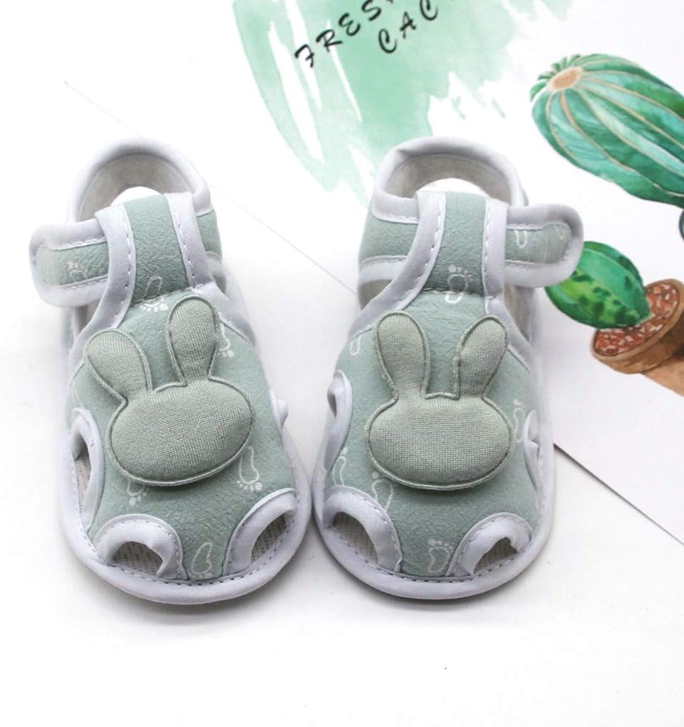 Infant Baby Girls Boys Sandals Rubber Soft Sole T-Strap Toddler First Walker Crib Lightweight Anti-Slip Prewalker